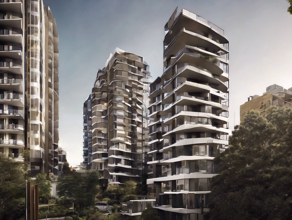 Urban Skyline with Tall Buildings